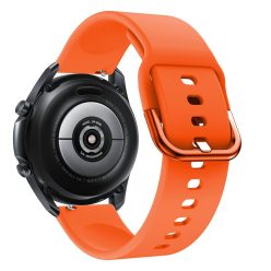   RMPACK Samsung Galaxy Watch 3 45mm Óraszíj Pótszíj Okosóra Szíj Szilikon Nature Narancssárga
