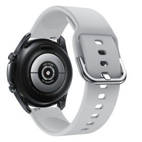   RMPACK Samsung Galaxy Watch 3 45mm Óraszíj Pótszíj Okosóra Szíj Szilikon Nature Szürke