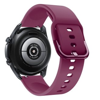   RMPACK Samsung Galaxy Watch 3 45mm Óraszíj Pótszíj Okosóra Szíj Szilikon Nature Lila