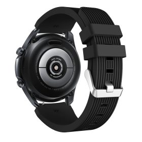   RMPACK Samsung Galaxy Watch 3 45mm Pótszíj Okosóra Szíj Óraszíj Szilikon Sport Style Fekete