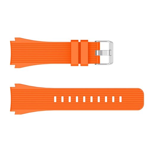 RMPACK Samsung Galaxy Watch 3 45mm Pótszíj Okosóra Szíj Óraszíj Szilikon Sport Style Narancssárga