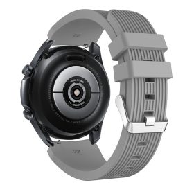   RMPACK Samsung Galaxy Watch 3 45mm Pótszíj Okosóra Szíj Óraszíj Szilikon Sport Style Szürke