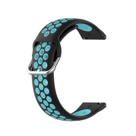   RMPACK Samsung Galaxy Watch 3 45mm Okosóra Szíj Pótszíj Óraszíj Hollow Style Fekete/Kék