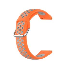   RMPACK Samsung Galaxy Watch 3 45mm Okosóra Szíj Pótszíj Óraszíj Hollow Style Narancssárga/Szürke