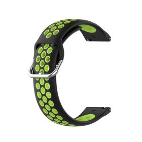   RMPACK Samsung Galaxy Watch 3 41mm Okosóra Szíj Pótszíj Óraszíj Hollow Style Fekete/Zöld