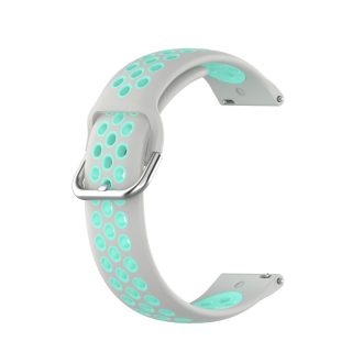   RMPACK Samsung Galaxy Watch 3 41mm Okosóra Szíj Pótszíj Óraszíj Hollow Style Szürke/Cián