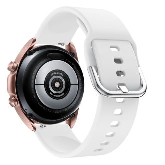   RMPACK Samsung Galaxy Watch 3 41mm Óraszíj Pótszíj Okosóra Szíj Szilikon Nature Fehér