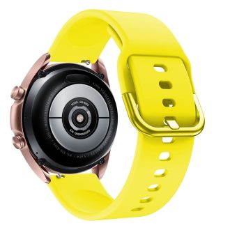   RMPACK Samsung Galaxy Watch 3 41mm Óraszíj Pótszíj Okosóra Szíj Szilikon Nature Sárga