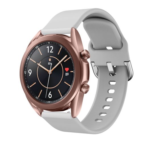 RMPACK Samsung Galaxy Watch 3 41mm Óraszíj Pótszíj Okosóra Szíj Szilikon Nature Szürke