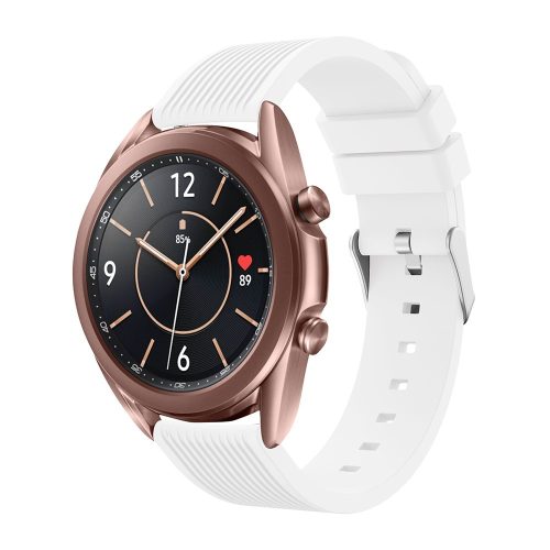 RMPACK Samsung Galaxy Watch 3 41mm Pótszíj Okosóra Szíj Óraszíj Szilikon Sport Style Fehér