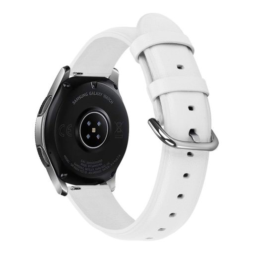 RMPACK Huawei Watch GT GT2 GT 2e Óraszíj Pótszíj 22mm Bőrszíj Style QU Fehér