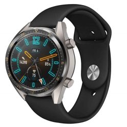   RMPACK Huawei Watch GT Pótszíj Szilikon Óraszíj Soft Series Fekete