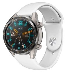   RMPACK Huawei Watch GT Pótszíj Szilikon Óraszíj Soft Series Fehér