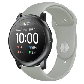   RMPACK Xiaomi Haylou Solar LS05 Szilikon Pótszíj Óraszíj Elegant Series Szürke
