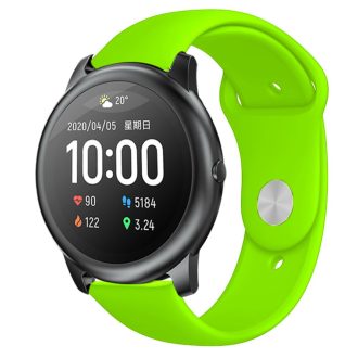   RMPACK Xiaomi Haylou Solar LS05 Szilikon Pótszíj Óraszíj Elegant Series UVZöld
