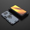 RMPACK Xiaomi Poco X3 Védőtok Ring Guard Gyűrűs 2in1 Tok Ütésálló - Kitámasztható TPU Hybrid Kék