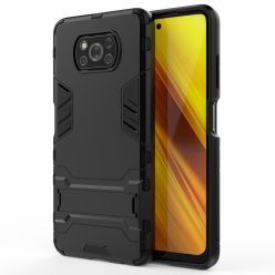   RMPACK Xiaomi Poco X3 Tok 2in1 Ütésálló - Kitámasztható TPU Hybrid Fekete