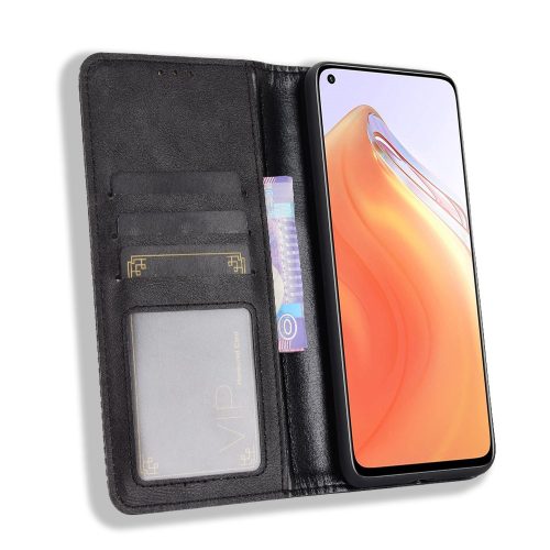 RMPACK Xiaomi Mi 10T 5G / Mi 10T Pro 5G Notesz Tok Retro Style Fekete