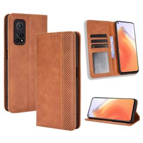   RMPACK Xiaomi Mi 10T 5G / Mi 10T Pro 5G Notesz Tok Retro Style Barna