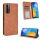 RMPACK Huawei P Smart 2021 Notesz Tok Retro Style Barna