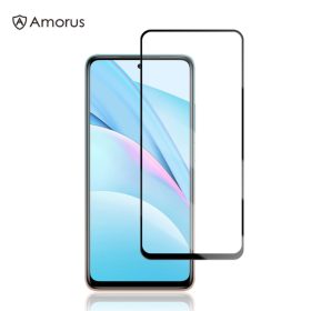   AMORUS Xiaomi Mi 10T Lite 5G Tempered Glass Üvegfólia -FullSize- Kijelzővédő