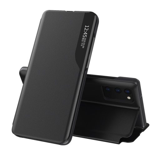 RMPACK Samsung Galaxy A32 5G Notesz Tok Ablakos View Window Series Kitámasztható Fekete