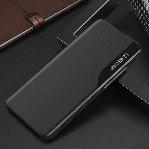 RMPACK Samsung Galaxy A32 5G Notesz Tok Ablakos View Window Series Kitámasztható Fekete