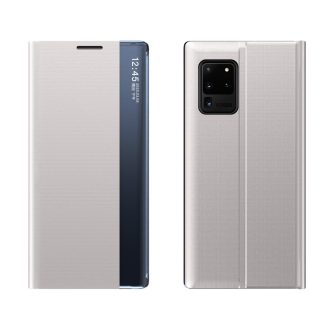   RMPACK Samsung Galaxy A32 5G Notesz Tok Prémium View Window Ablakos Ezüst
