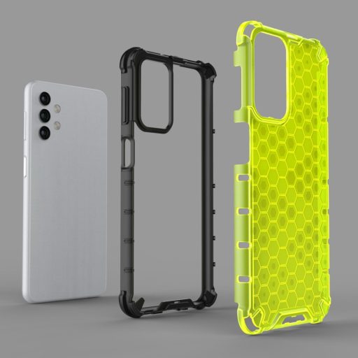 RMPACK Samsung Galaxy A32 5G Ütésállókivitel Szilikon Tok Honeycomb Shock-Proof TPU Zöld