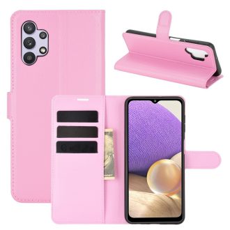  RMPACK Samsung Galaxy A32 5G Notesz Tok Business Series Kitámasztható Bankkártyatartóval Rózsaszín