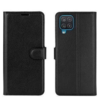   RMPACK Samsung Galaxy A12 Notesz Tok Business Series Kitámasztható Bankkártyatartóval Fekete