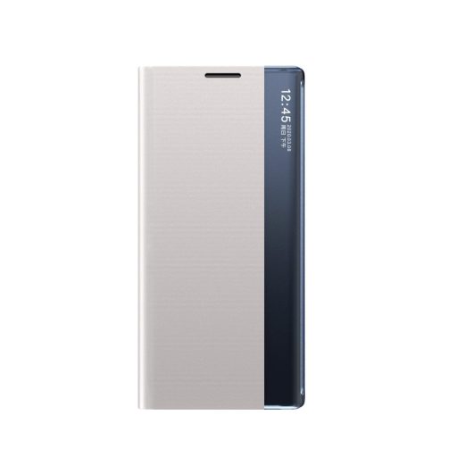 RMPACK Samsung Galaxy A12 Notesz Tok Prémium View Window Ablakos Szürke