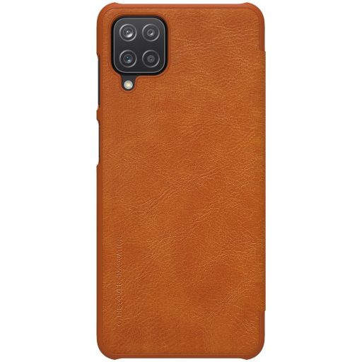 RMPACK Samsung Galaxy A12 Notesz Tok NILLKIN Qin Bőr Notesz Tok Barna