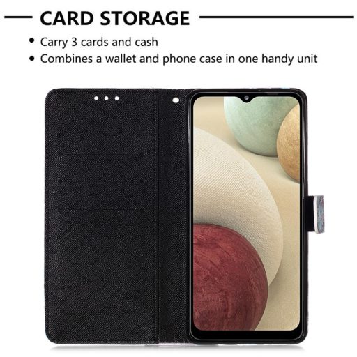 RMPACK Samsung Galaxy A12 Notesz Tok Mintás Kitámasztható - Kártyatartóval Colorful Series A10
