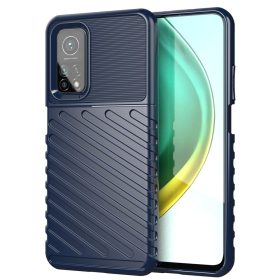   Xiaomi Mi 10T Pro / Mi 10T Ütésálló Szilikon Tok Thunder Twill Series Sötétkék
