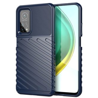   Xiaomi Mi 10T Pro / Mi 10T Ütésálló Szilikon Tok Thunder Twill Series Sötétkék
