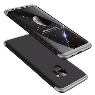   Samsung Galaxy S9 GKK Ütésálló Tok Full Protection Fekete-Ezüst