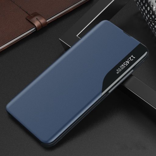 RMPACK Samsung Galaxy A72 5G Notesz Tok Ablakos View Window Series Kitámasztható Kék