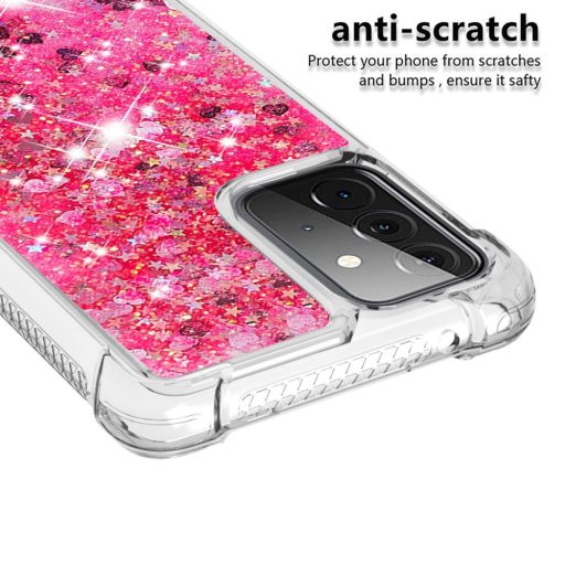 RMPACK Samsung Galaxy A72 5G Szilikon Tok TPU Csillámló Shining TPU Pink