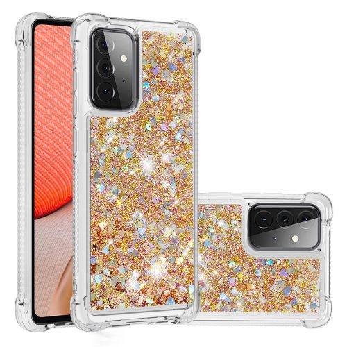 RMPACK Samsung Galaxy A72 5G Szilikon Tok TPU Csillámló Shining TPU Arany