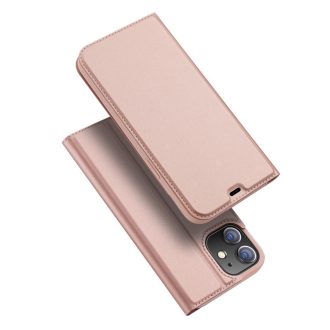   RMPACK Apple iPhone 12 / iPhone 12 Pro 6.1' Tok Dux Ducis Skin Pro Series Notesz Kártyatartóval Premium Rózsaarany