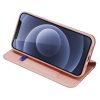 RMPACK Apple iPhone 12 / iPhone 12 Pro 6.1' Tok Dux Ducis Skin Pro Series Notesz Kártyatartóval Premium Rózsaarany