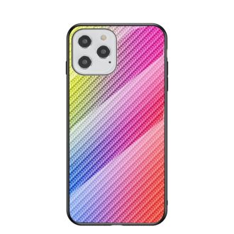   RMPACK Apple iPhone 12 / iPhone 12 Pro 6.1' Tok Tempered Glass Hátlap + PC TPU Keret Carbon Series A03