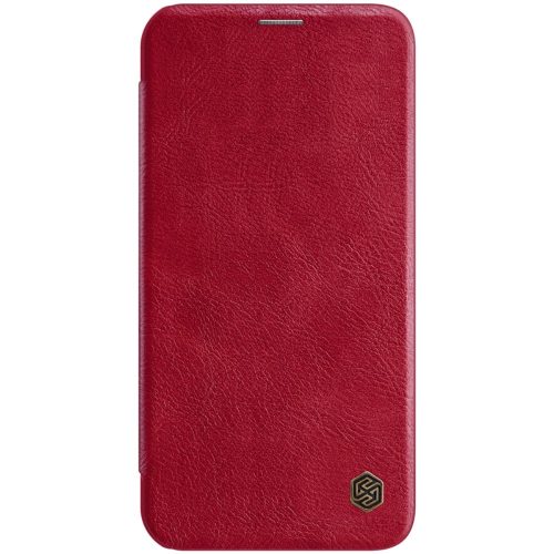 RMPACK Apple iPhone 12 / iPhone 12 Pro 6.1' Nillkin Tok Qin Series Bőrmintázattal Piros