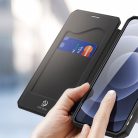 RMPACK Apple iPhone 12 / iPhone 12 Pro 6.1' Notesz Tok DUX Ducis Kitámasztható Mágneses Skin X Fekete