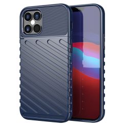   RMPACK Apple iPhone 12 / iPhone 12 Pro 6.1' Szilikon Tok Twill Ütésálló Thunder Series Kivitel Kék