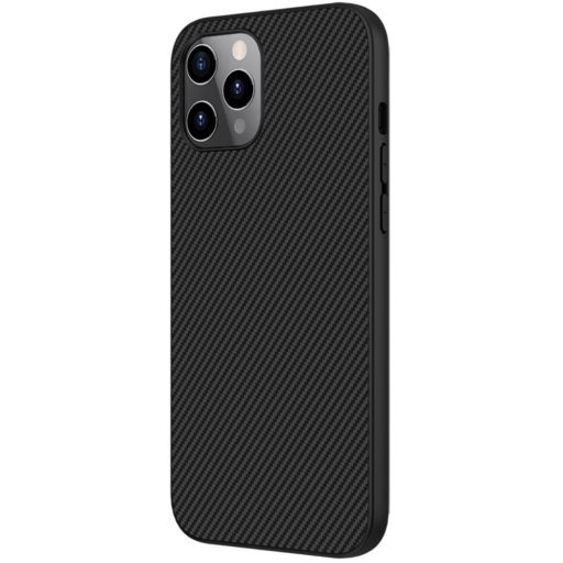 RMPACK Apple iPhone 12 / iPhone 12 Pro 6.1' Tok Nillkin Synthetic Fiber Fekete