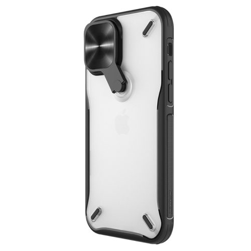 RMPACK Apple iPhone 12 / iPhone 12 Pro 6.1' Nillkin Tok CamShield Kameravédővel Kitámasztható Fekete