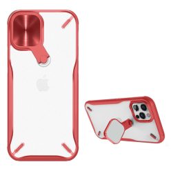   RMPACK Apple iPhone 12 / iPhone 12 Pro 6.1' Nillkin Tok CamShield Kameravédővel Kitámasztható Piros