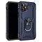 RMPACK Apple iPhone 12 / iPhone 12 Pro 6.1' Armor Tok Ütésálló 2in1 PC TPU Series Gyűrűs - Kitámasztható Kék